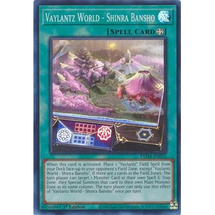 Thẻ Bài Yugioh Vaylantz World - Shinra Bansho - TAMA-EN012 - Super Rare 1st Edition