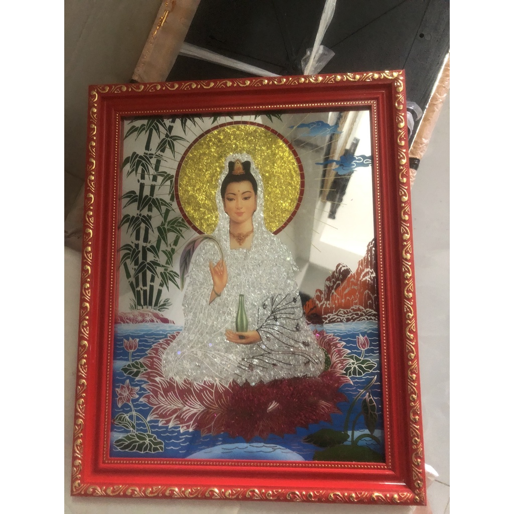 Khung hình, bài vị Quan âm bồ tát. Khung a4 Khung ảnh quan âm bồ tát