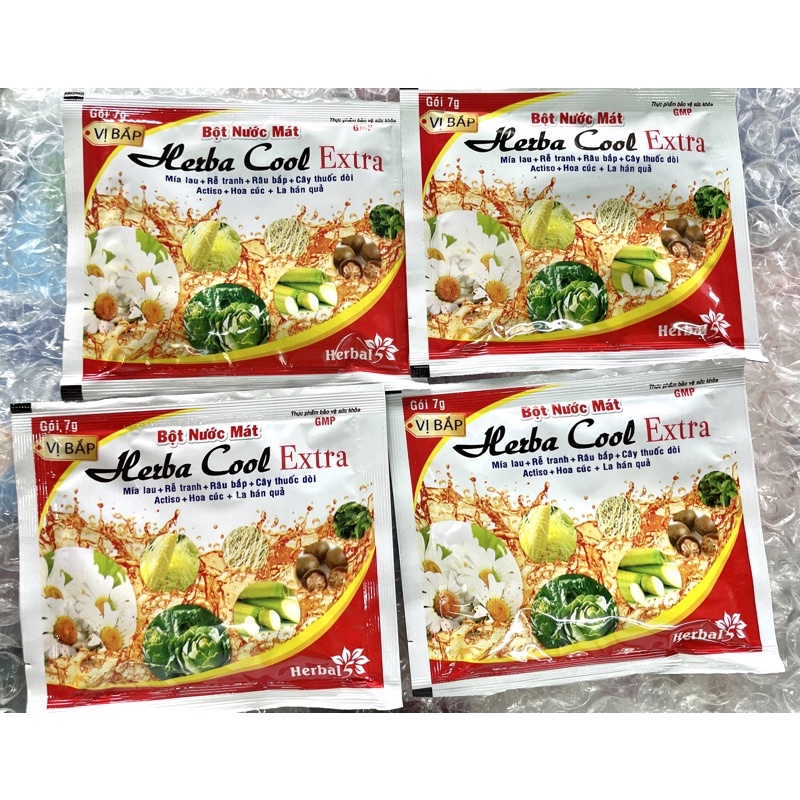 BỘT NƯỚC MÁT HERBA COOL HƯƠNG VỊ  ĐƯỢC LẤY TỪ CÁC LOẠI LÁ CÂY THIÊN NHIÊNO