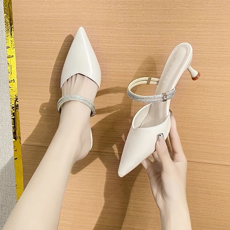 Giày Nữ Cao Gót Sang Chảnh Gót Nhọn Cao 5 Phân E32