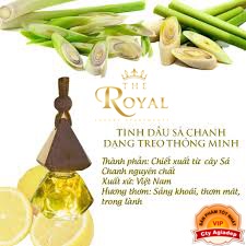 Tinh dầu Hoàng Gia Royal nguyên chất có kiểm định nhiều mùi 8ml, treo xe, kẹp điều hòa Agiadep.com