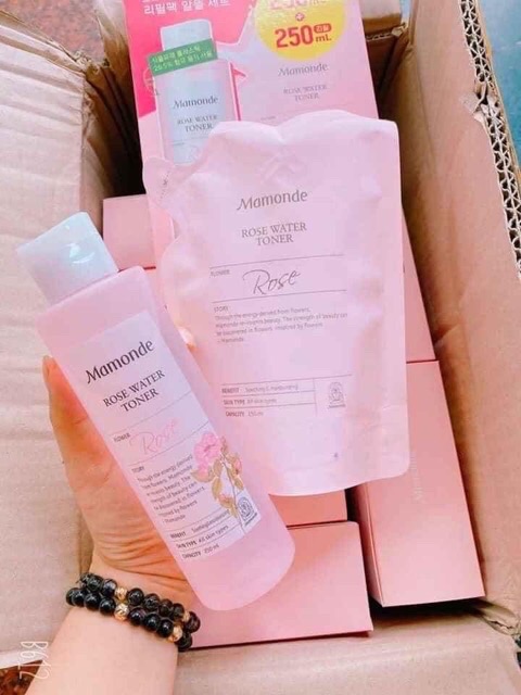 Set nước hoa hồng Mamonde Rose Water Mamonde 500ml