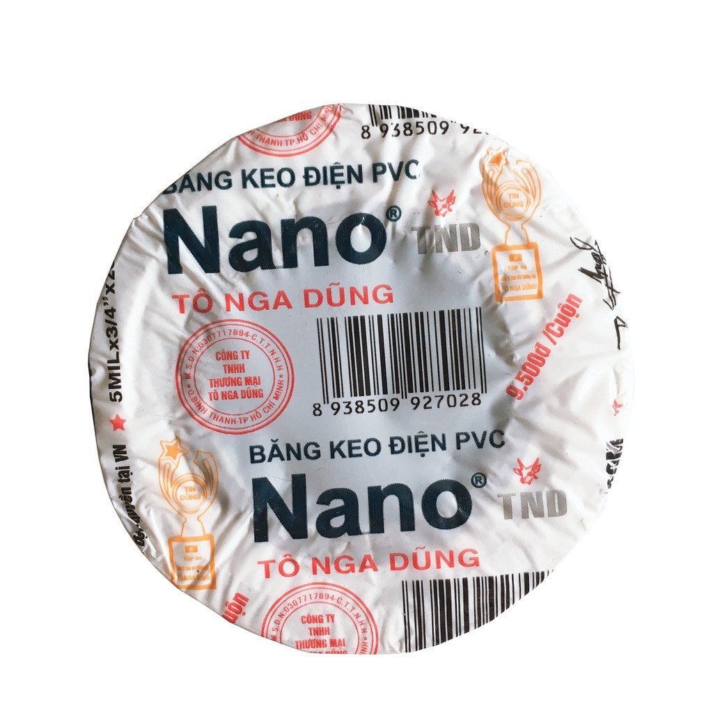 [SẴN HÀNG] Băng keo điện nano Tô Nga Dũng [CÓ SẴN] Băng keo điiện lạnh nano trắng 20Y - giá 1 cuộn