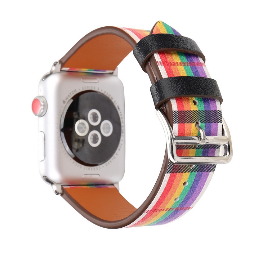 Dây Đeo Bằng Da Cho Apple Watch 38Mm 42Mm 40mm 44mm，series se/6/5/4/3/2/1