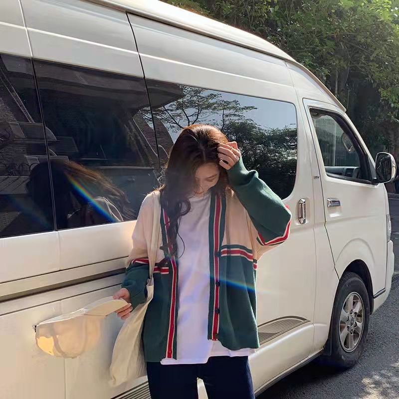Áo khoác cardigan dệt kim dáng rộng thời trang cho nữ | BigBuy360 - bigbuy360.vn