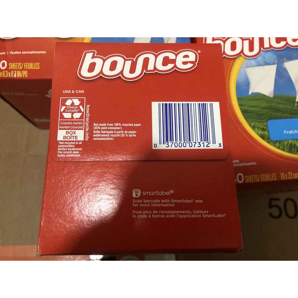 [Tách 1 và 5] Giấy thơm quần áo Bounce Mỹ - hương Outdoor Fresh tươi mới