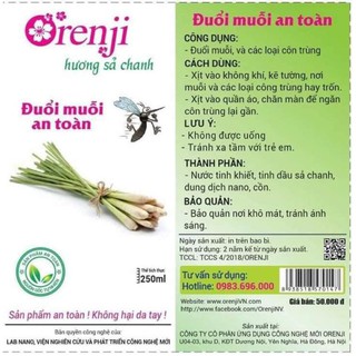 ĐUỔI MUỖI AN TOÀN ORENJI
