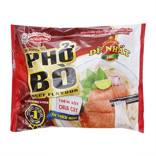 Thùng Phở Bò Đệ Nhất Acecook (30 gói x 65g)