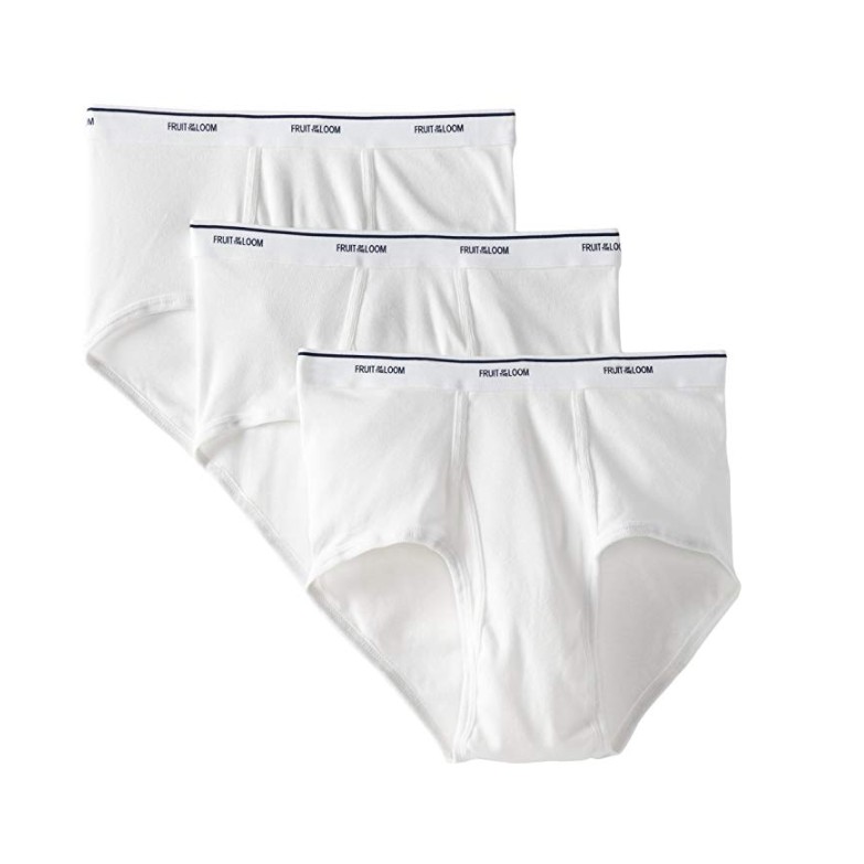 Bộ 3 quần lót nam trắng Fruit of the Loom Men's Tagless Brief (Mỹ)