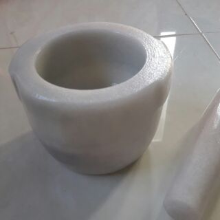 Cối đá lớn trắng 16cm