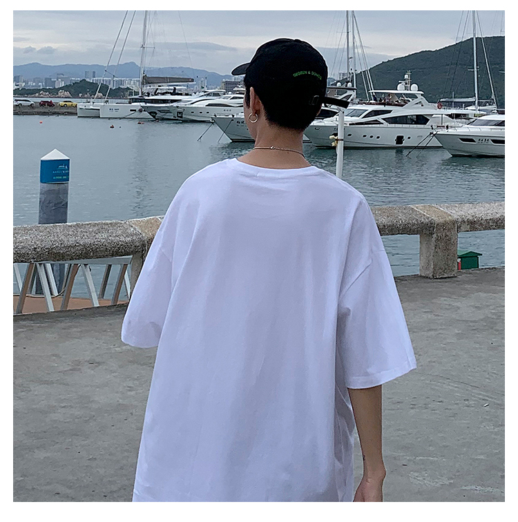 Áo thun tay ngắn thời trang phong cách Hàn Quốc năng động dành cho nam size M-5XL