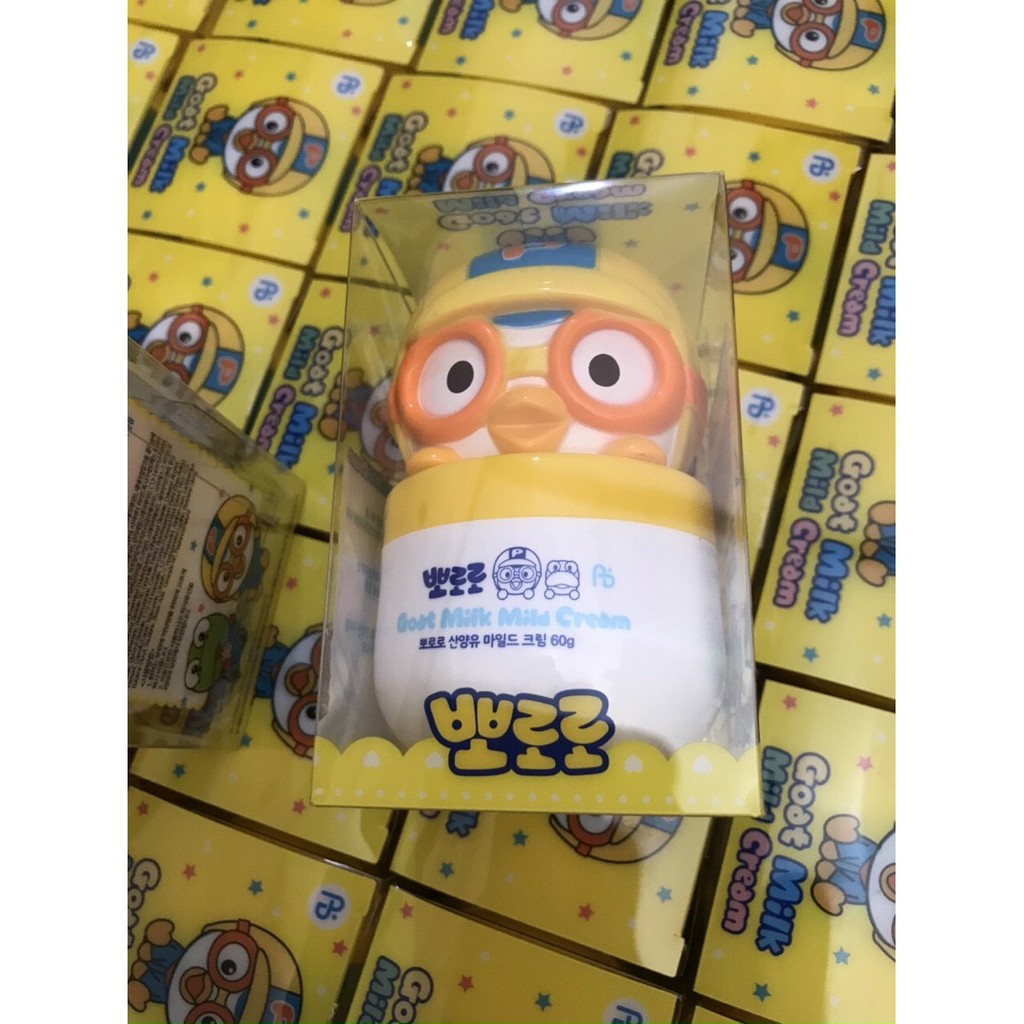 Kem dưỡng ẩm sữa dê trẻ em Pororo Goat Milk Cream Hàn Quốc 60g