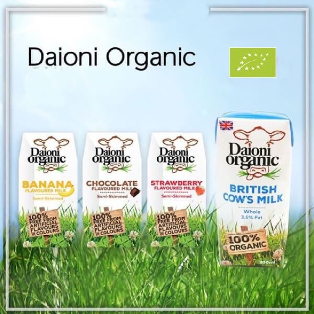 Sữa Tươi Hữu Cơ Daioni 200ml