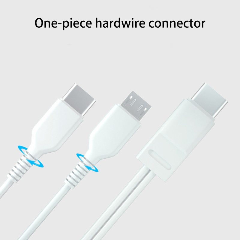 Dây Cáp Sạc USB Type C 2 Trong 1 Cho Điện Thoại