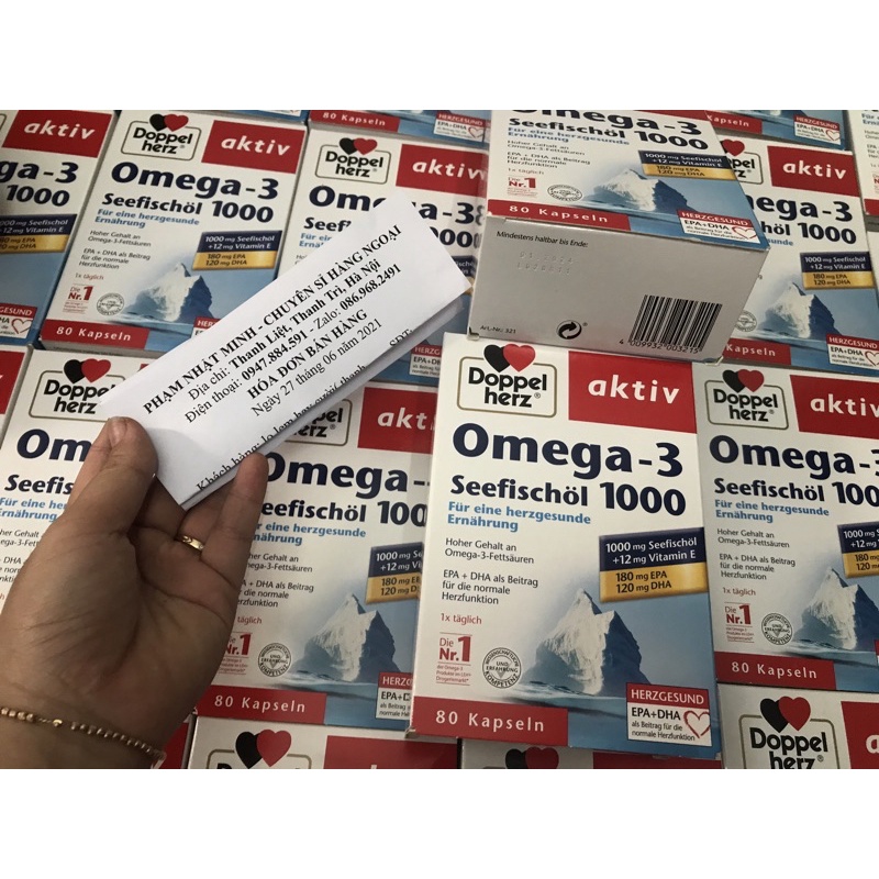 Viên Omega3 doppel của đức( sẵn sll)