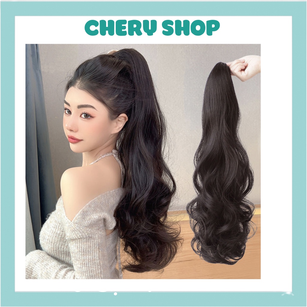 Tóc giả ngoặm lửng💄FREESHIP💄 Tóc giả nữ ngoặm