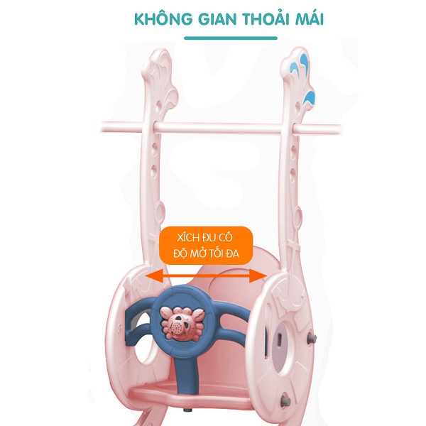 Cầu trượt xích đu Hải cẩu HOLLA cho bé