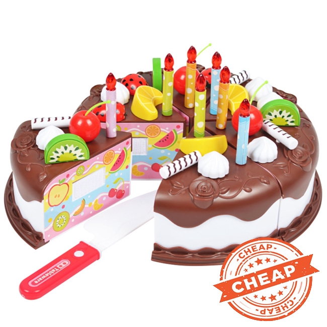 Bộ 37 món đồ chơi mô phỏng bánh sinh nhật tự làm giáo dục đầu đời cho trẻ nhỏ
