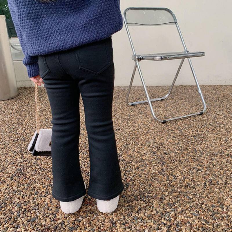 Quần Jeans Ống Loe Mỏng Co Giãn Thoải Mái Thời Trang Xuân Thu Cho Bé Gái 5 Tuổi