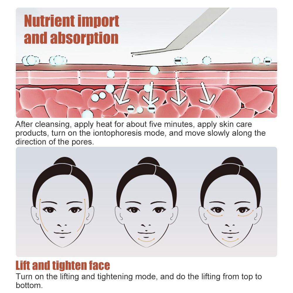 Máy Tẩy Tế Bào Chết Làm Sạch Sâu Lỗ Chân Lông Bằng Sóng Siêu Âm