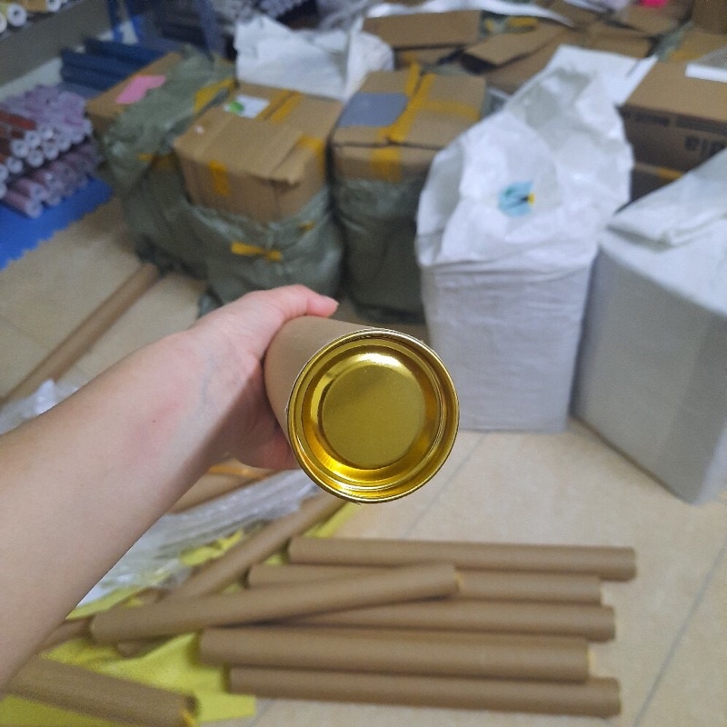 Ống Tube 50cm, ống giấy đựng poster, đựng tranh có nắp 2 đầu