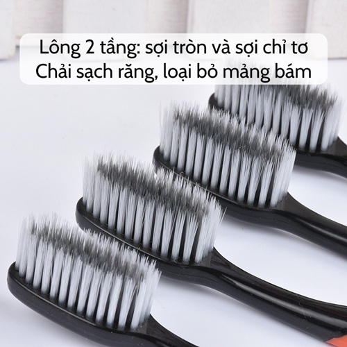 [GIÁ RẺ] Bàn chải đánh răng  Bàn chải than hoạt tính Bossi Hàn Quốc cao cấp lông mềm mịn kháng khuẩn an toàn sức khỏe