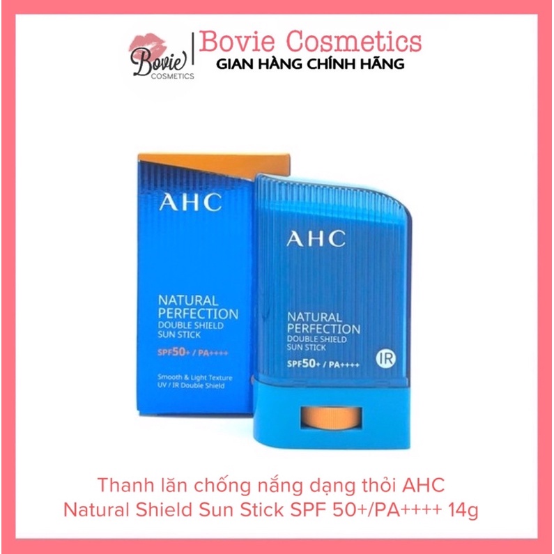 Thanh lăn chống nắng dạng thỏi AHC Natural Shield Sun Stick SPF 50+/PA++++ 14g