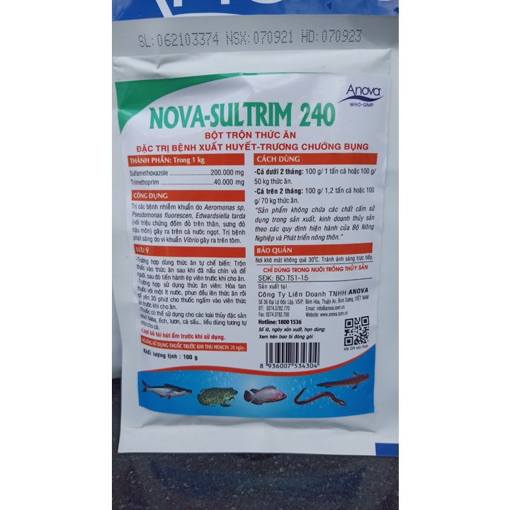 NOVA – SULTRIM 240 BỆNH XUẤT HUYẾT – TRƯƠNG CHƯỚNG BỤNG