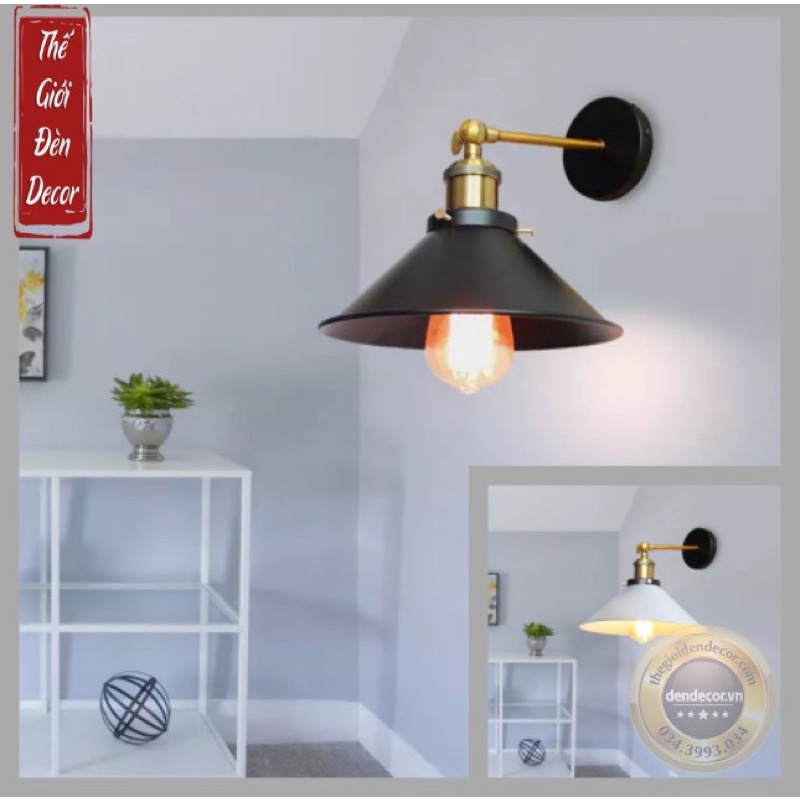 ĐÈN TREO TƯỜNG ĐÈN TƯỜNG RETRO ĐĨA SÂU 22cm và 26cm