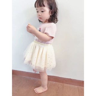 Chân váy tutu đính sao lấp lánh cho bé