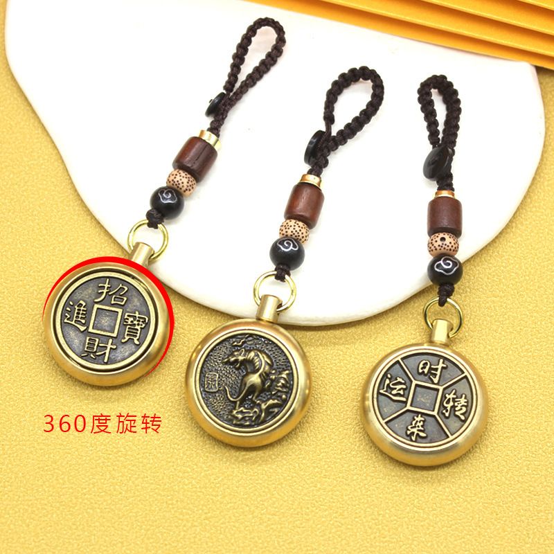 [Hàng Có Sẵn] Mặt Dây Chuyền Xe Hơi Bằng Đồng Thau Xoay Được