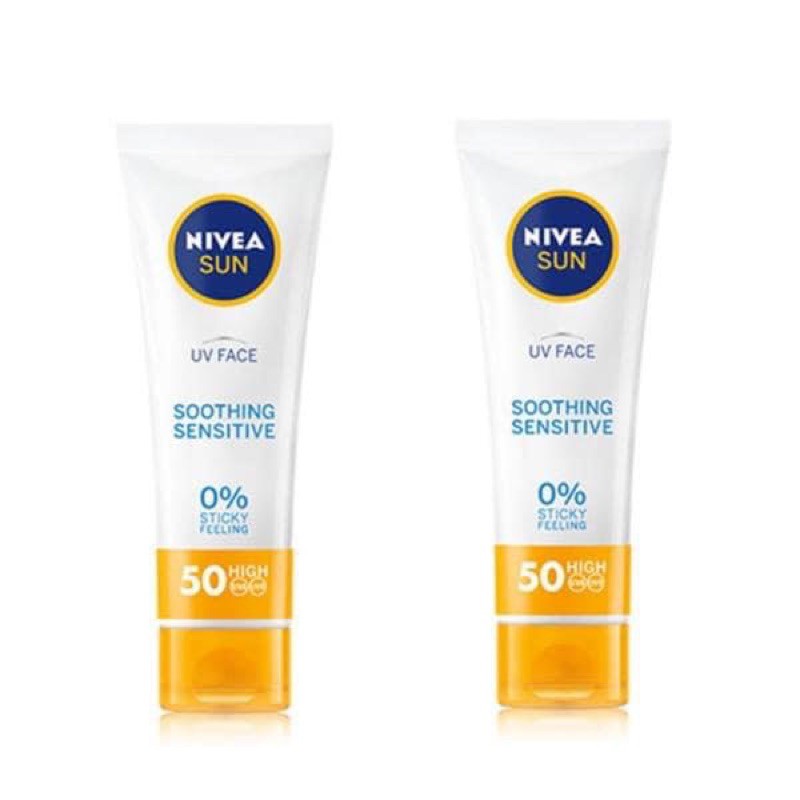 Có bill☀️ KCN   NIVEA UV FACE SOOTHING SENTIVE SPF50+ PA++++
