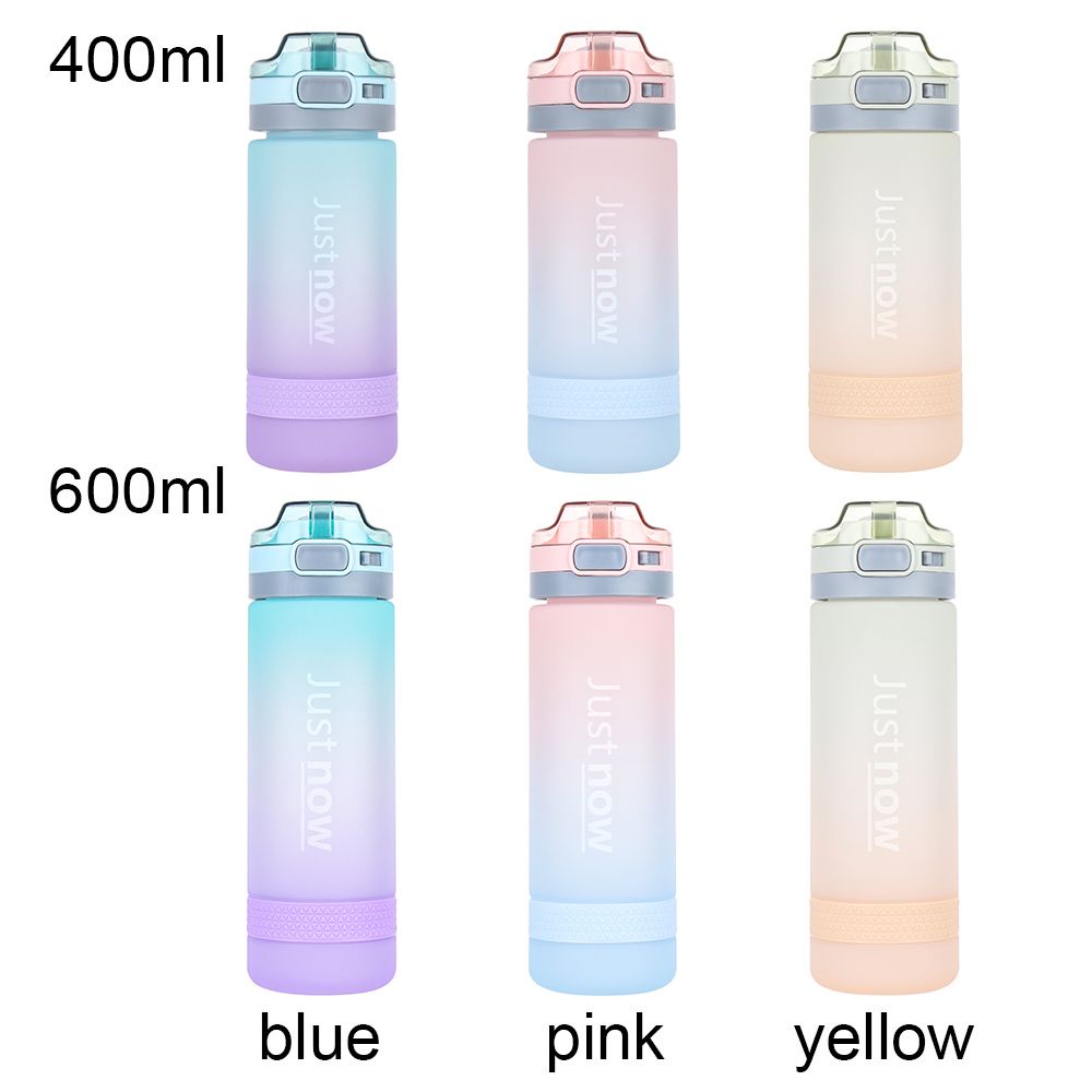 Bình đựng nước thể thao bằng nhựa có ống hút chống tràn 400/ 600ml