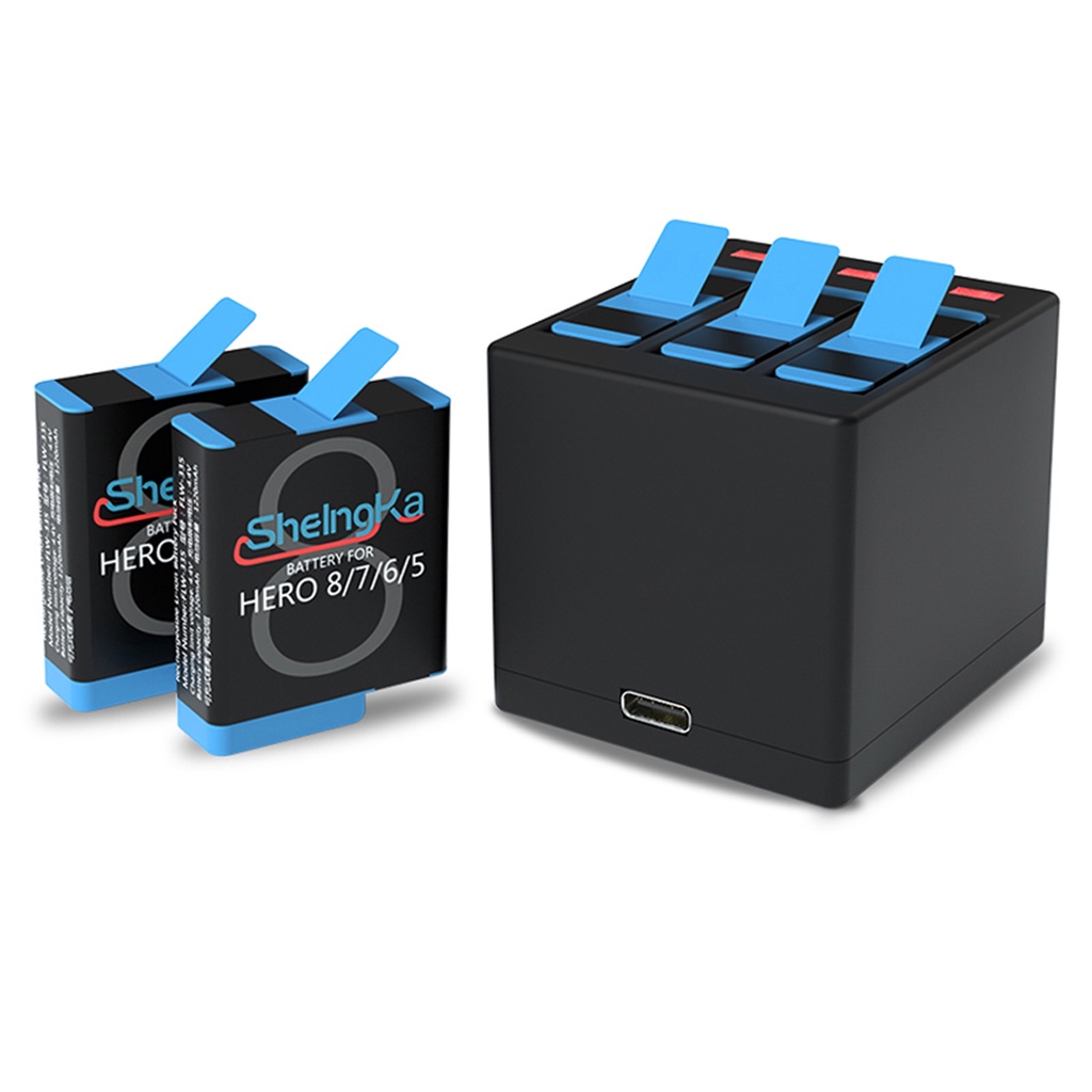 Cáp Sạc Nhanh 3 Cổng USB Màu Đen Cho GoPro 5 / 6 / 7 / 8