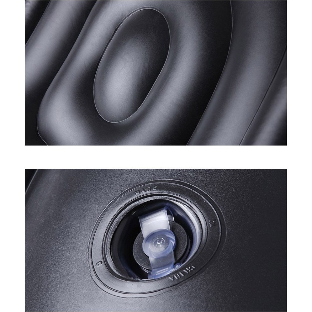 Ghế hơi tựa lưng bọc nhung mềm mịn ghế lười êm ái có đệm hơi lót chân cao cấp có tặng kèm bơm điện