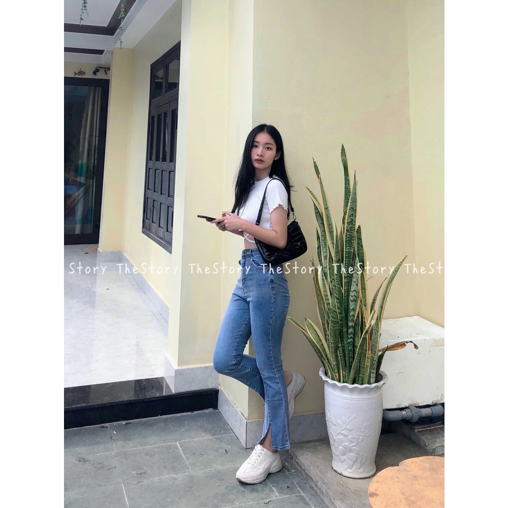 [STR] [ẢNH THẬT SHOP CHỤP] Áo croptop đan dây bụng A2477