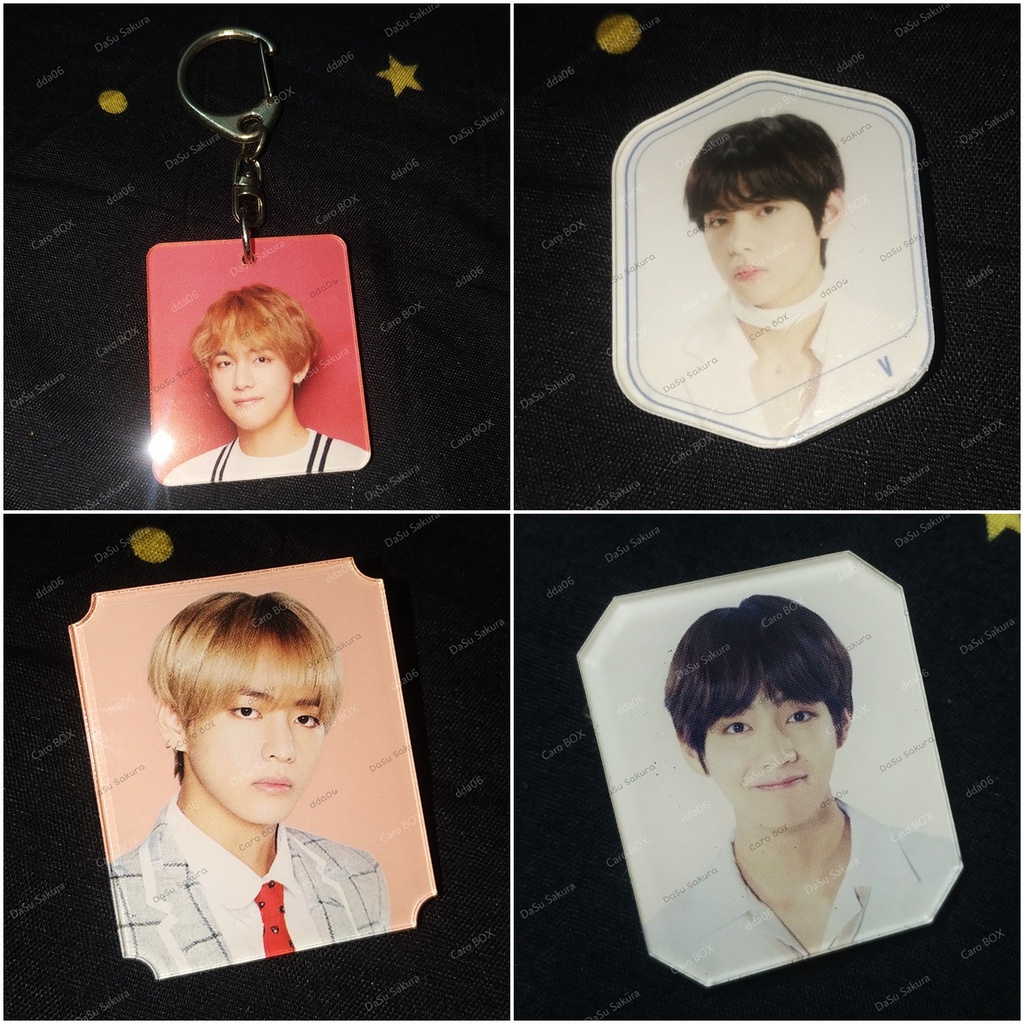 BTS V Taehyung Lucky Draw Các Đợt, Móc khoác, Nam châm, Huy Hiệu