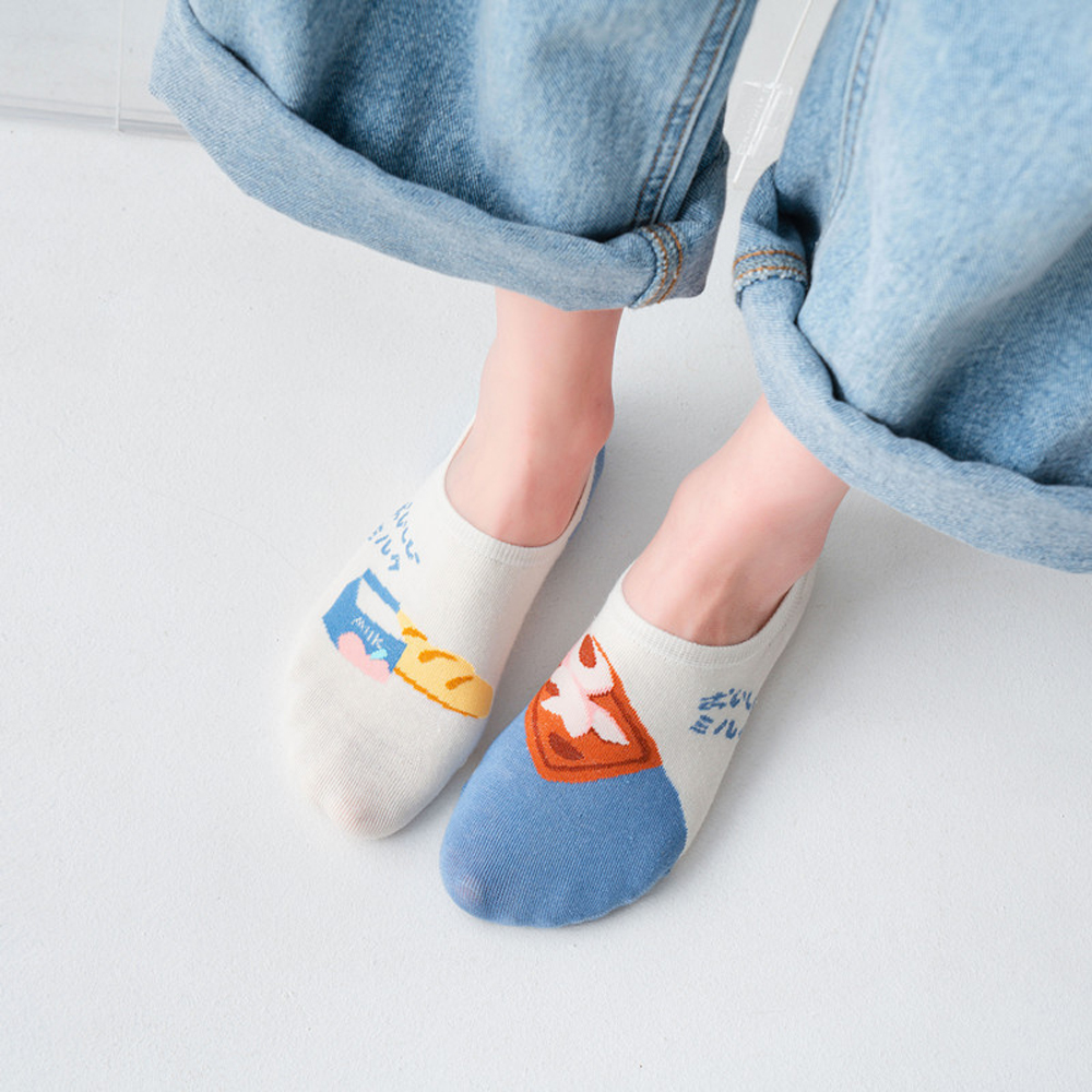 Vớ Cotton Co Giãn Thoáng Khí In Hình Mèo Đáng Yêu Cho Nữ | BigBuy360 - bigbuy360.vn