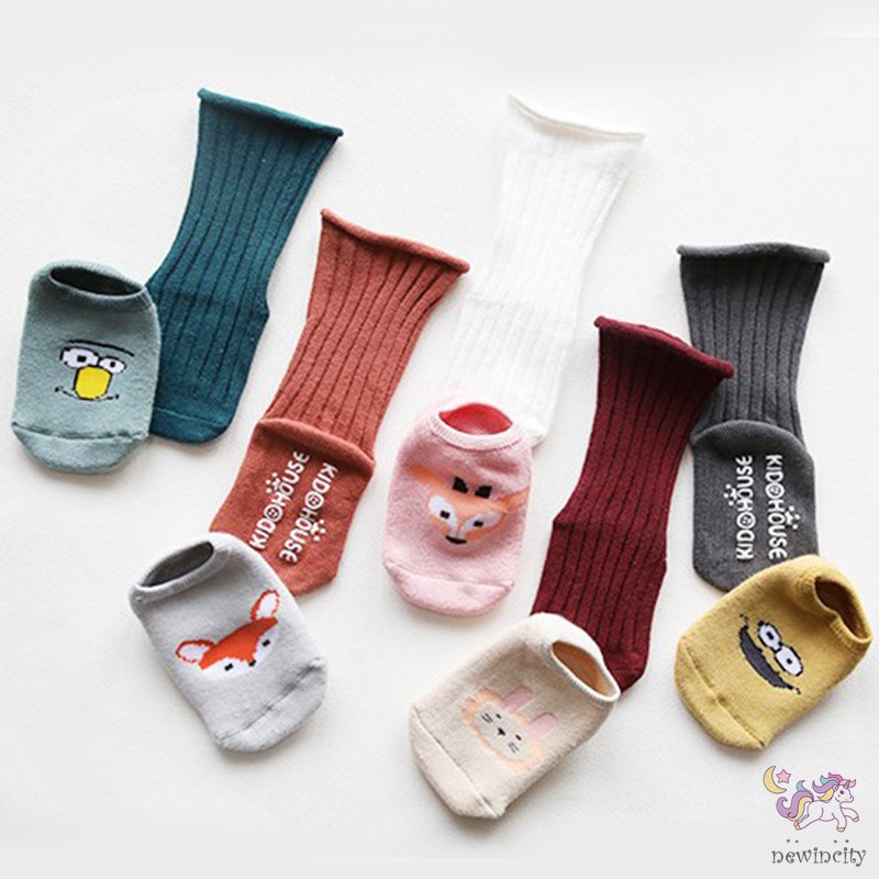 Vớ Dày Chống Trượt Kiểu Hàn Quốc Thời Trang Mùa Thu Cho Bé