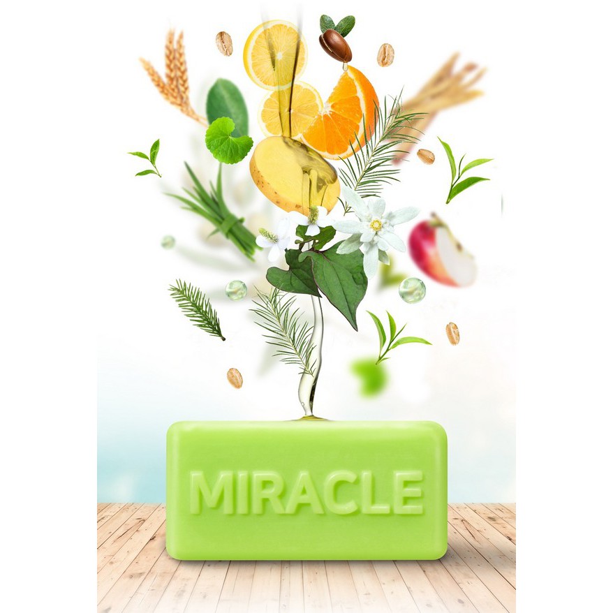 XÀ PHÒNG GIẢM MỤN MIRACLE AHA-BHA-PHA 30 NGÀY CLEANSING BAR