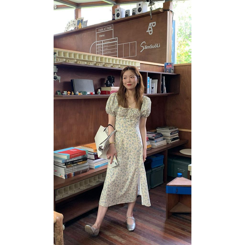 Đầm Tay Ngắn Dáng Ôm In Hoa Thời Trang Mùa Hè 51082