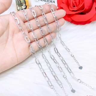 Lắc tay bạc kiểu xích MS70a