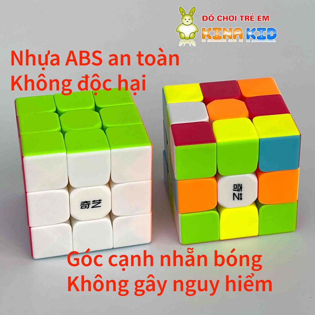 Rubik 3x3 QiYi Warrior S, Magic Cube Rubic 3 tầng Stickerless, Trơn Mượt, Bẻ Góc Cực Tốt