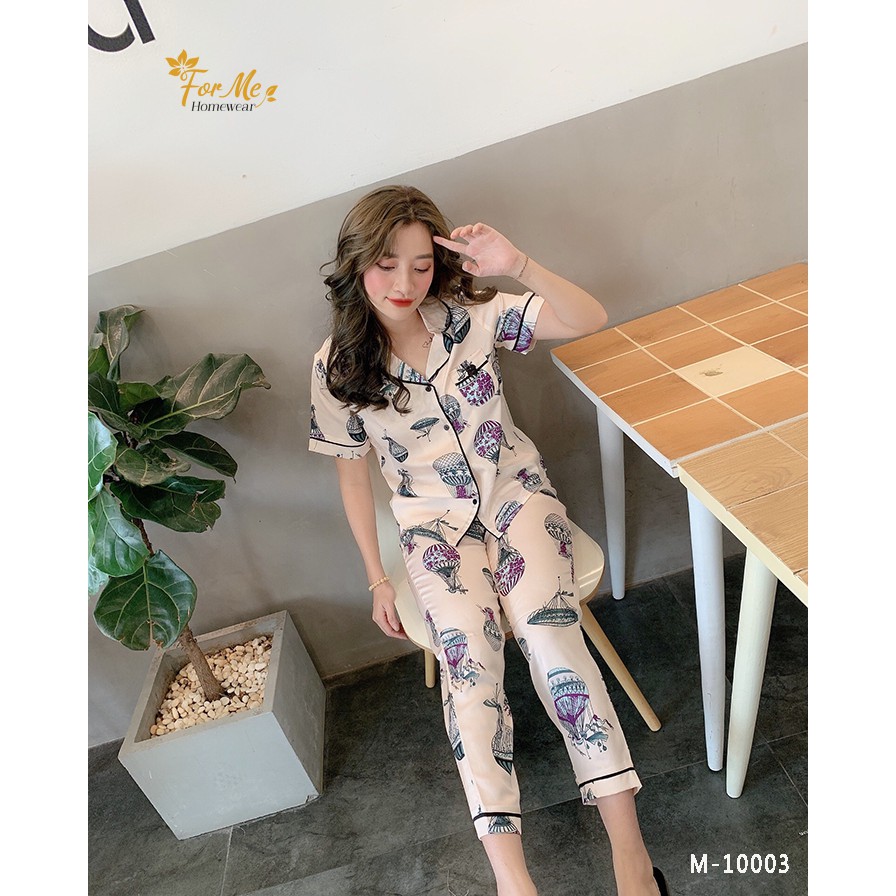 Bộ ngủ pijamas họa tiết kinh khí mã 10