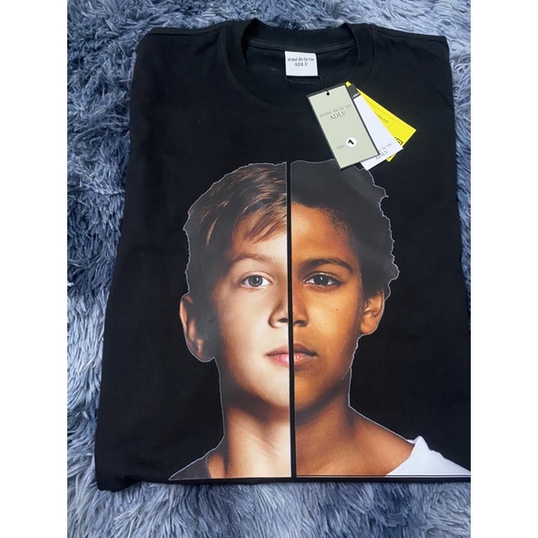 Áo thun ADLV nam nữ in hình bé 2 mặt chất liệu cotton cao cấp