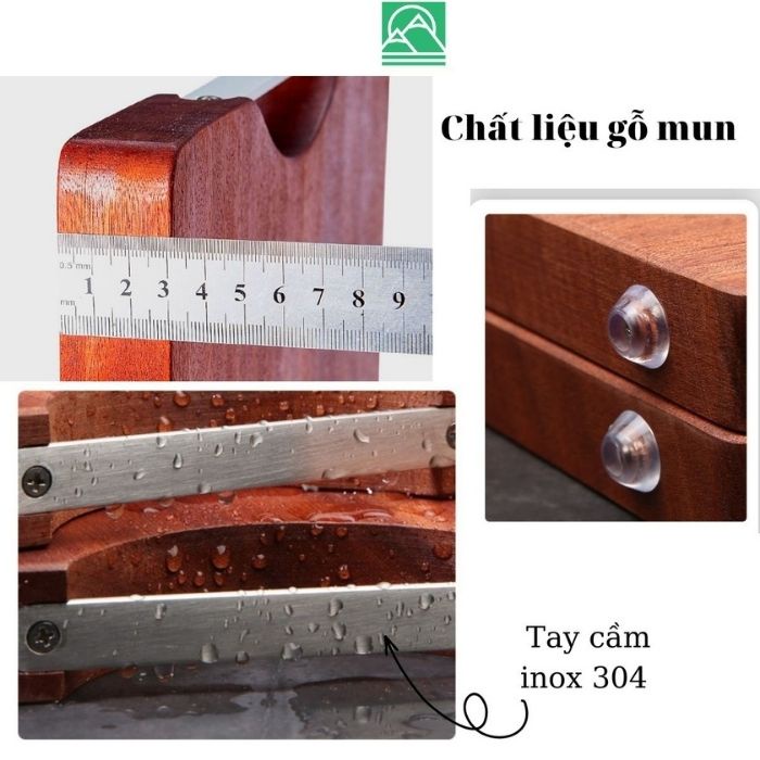 Thớt gỗ mun tự nhiên nguyên khối cao cấp ( hàng xuất khẩu )