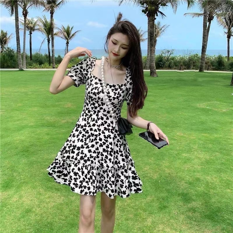Đầm hoa Perty mùa hè phong cách Hàn Quốc dễ thương cho nữ