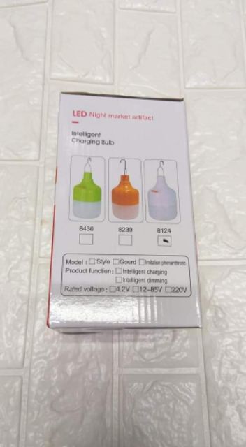 Bóng đèm tích điện cao cấp 35W, có sạc đi kèm,Bóng 2 chế độ.