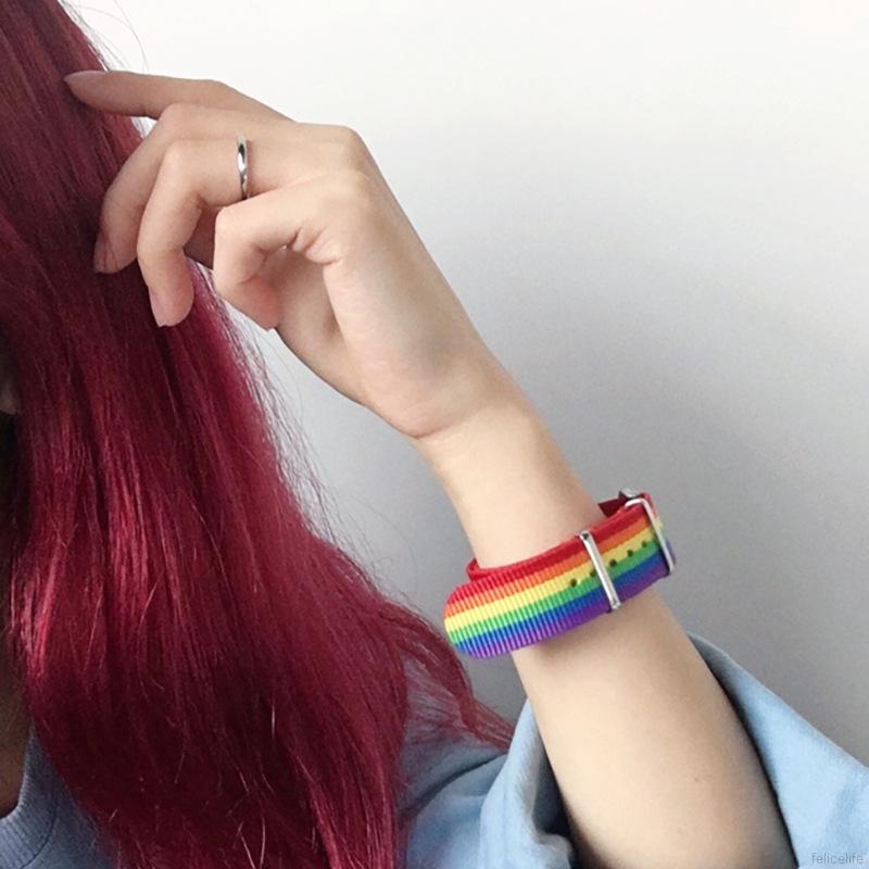 Vòng Tay Màu Cầu Vồng Phong Cách Hàn Quốc Cho Cặp Đôi