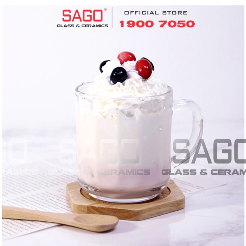 Tách Trà Sọc Có Quai Union Stack Tea Cup 295Ml | Thủy Tinh Cao Cấp , Nhập Khẩu Thái Lan